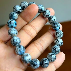 K2 azurite chunky 10mm bracelet